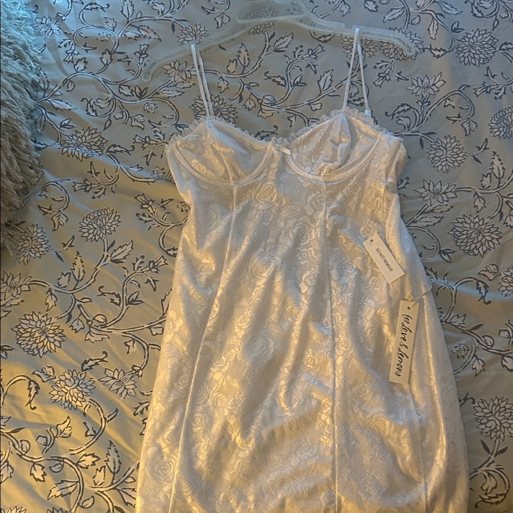 Victoria's Secret White Lace Slip